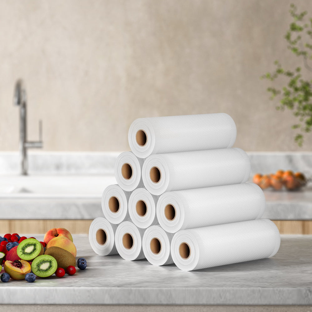 10 Rolls Food Vacuum Sealer Bags Storage Saver Heat Sealing Bag Pack 20CMX6M